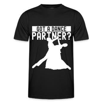 Ballroom Dance Ballroom Dancers Ballroom Dancers - Men's Functional T-Shirt - black - Front - AI Model Male 178 dark (178cm)