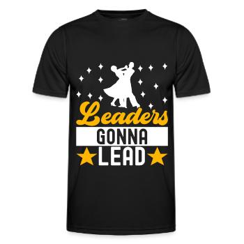 Ballroom Dance Ballroom Dancers Ballroom Dancers - Men's Functional T-Shirt - black - Front - AI Model Male 178 dark (178cm)