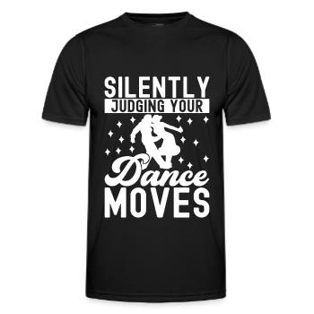 Ballroom Dance Ballroom Dancers Ballroom Dancers - Men's Functional T-Shirt - black - Front - AI Model Male 178 dark (178cm)
