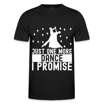 Ballroom Dance Ballroom Dancers Ballroom Dancers - Men's Functional T-Shirt - black - Front - AI Model Male 178 dark (178cm)
