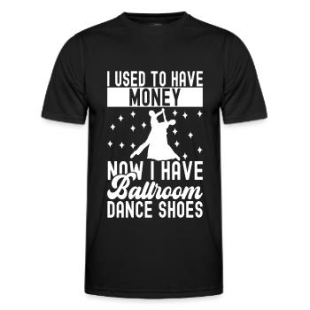 Ballroom Dance Ballroom Dancers Ballroom Dancers - Men's Functional T-Shirt - black - Front - AI Model Male 178 dark (178cm)