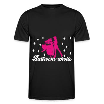 Ballroom Dance Ballroom Dancers Ballroom Dancers - Men's Functional T-Shirt - black - Front - AI Model Male 178 dark (178cm)