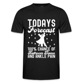 Ballroom Dance Ballroom Dancers Ballroom Dancers - Men's Functional T-Shirt - black - Front - AI Model Male 178 dark (178cm)