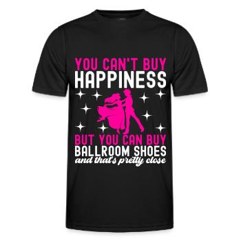 Ballroom Dance Ballroom Dancers Ballroom Dancers - Men's Functional T-Shirt - black - Front - AI Model Male 178 dark (178cm)