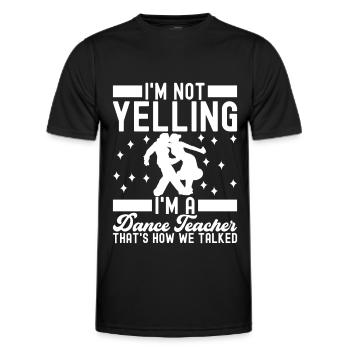 Ballroom Dance Ballroom Dancers Ballroom Dancers - Men's Functional T-Shirt - black - Front - AI Model Male 178 dark (178cm)
