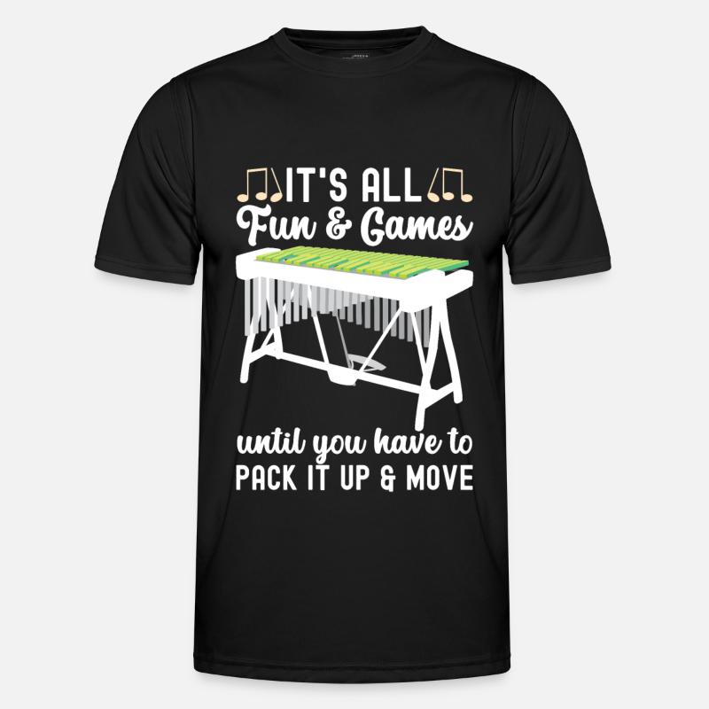 Vibraphon Vibraphonist - Männer Funktions-T-Shirt - Schwarz
