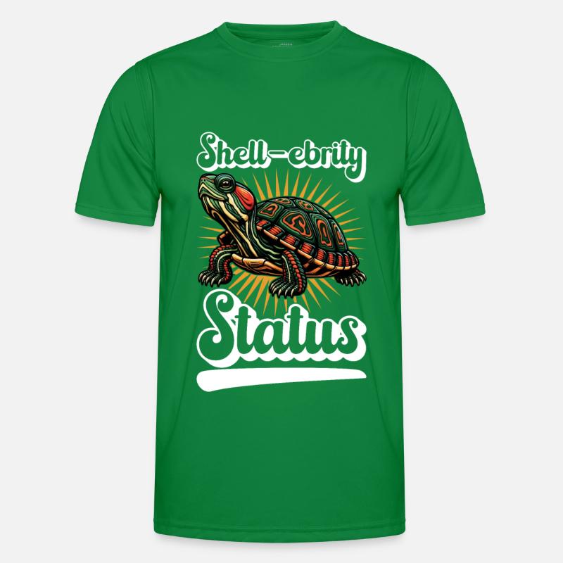 Turtle Red-eared Turtle Men's Functional T-Shirt