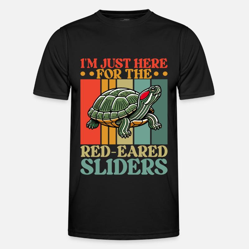 Turtle Red-eared Turtle - Men's Functional T-Shirt - black