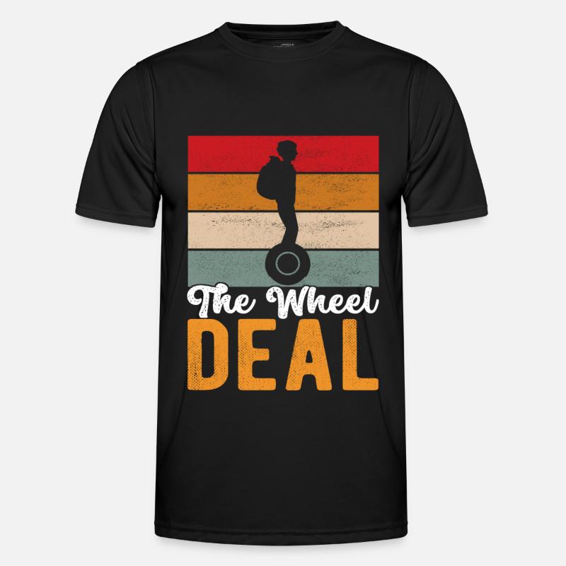 EUC Monowheel - Männer Funktions-T-Shirt - Schwarz
