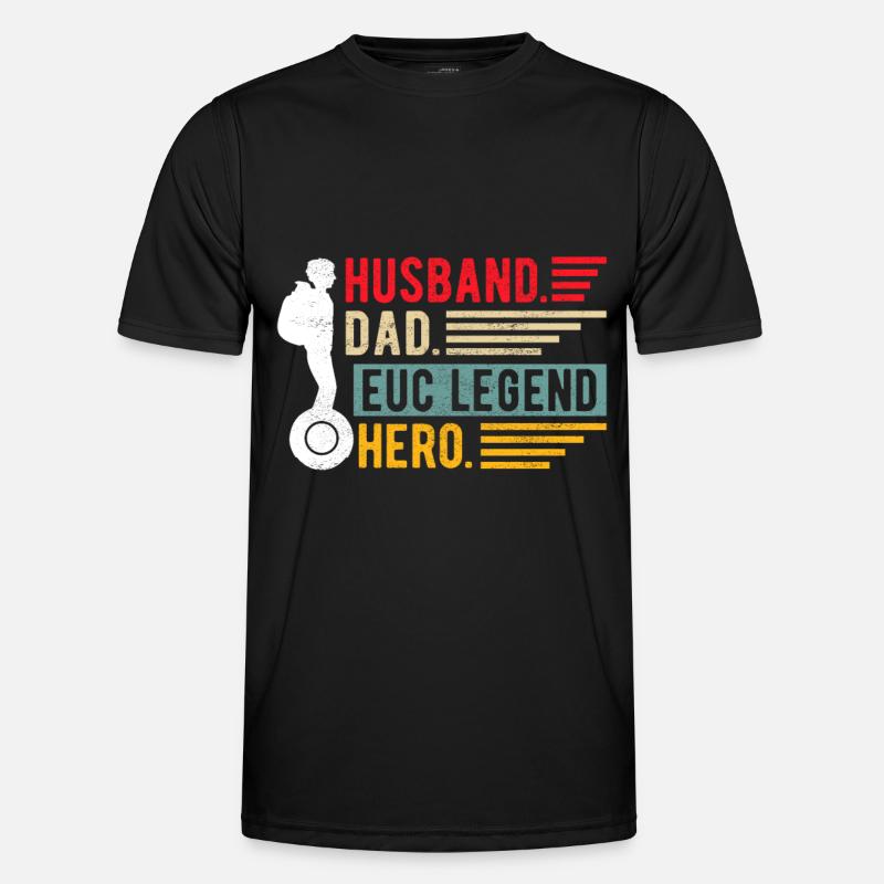EUC Monowheel - Männer Funktions-T-Shirt - Schwarz