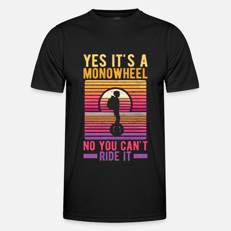 EUC Monowheel - Männer Funktions-T-Shirt - Schwarz