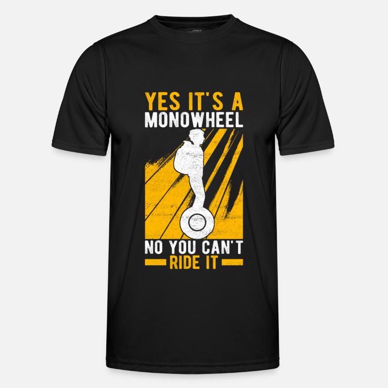 EUC Monowheel - Männer Funktions-T-Shirt - Schwarz