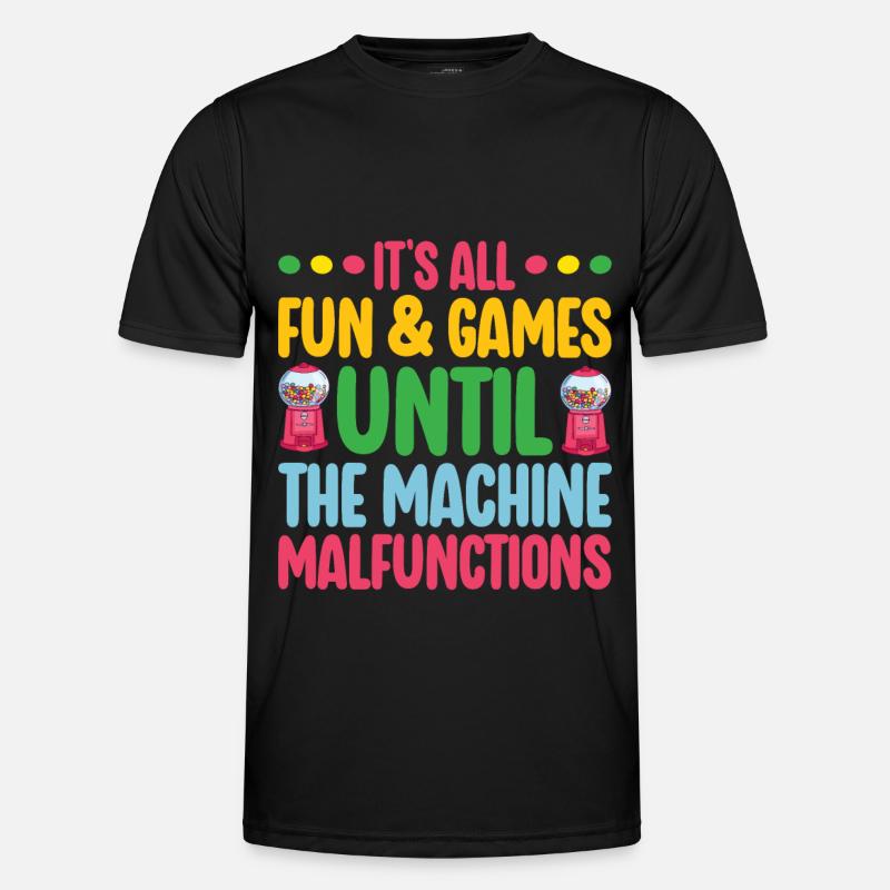 Gumball Machine Chewing Gum Machine - Men's Functional T-Shirt - black