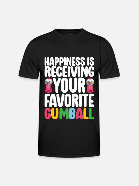 Gumball Machine Kaugummiautomat - Männer Funktions-T-Shirt - Schwarz
