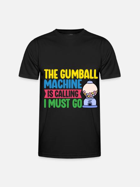 Gumball Machine Chewing Gum Machine - Men's Functional T-Shirt - black