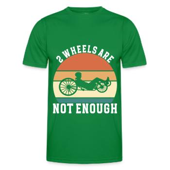 Tricycle couché Liegetrike Liegedreirad - T-shirt sport Homme - vert - Devant - AI Model Male 178 dark (178cm)