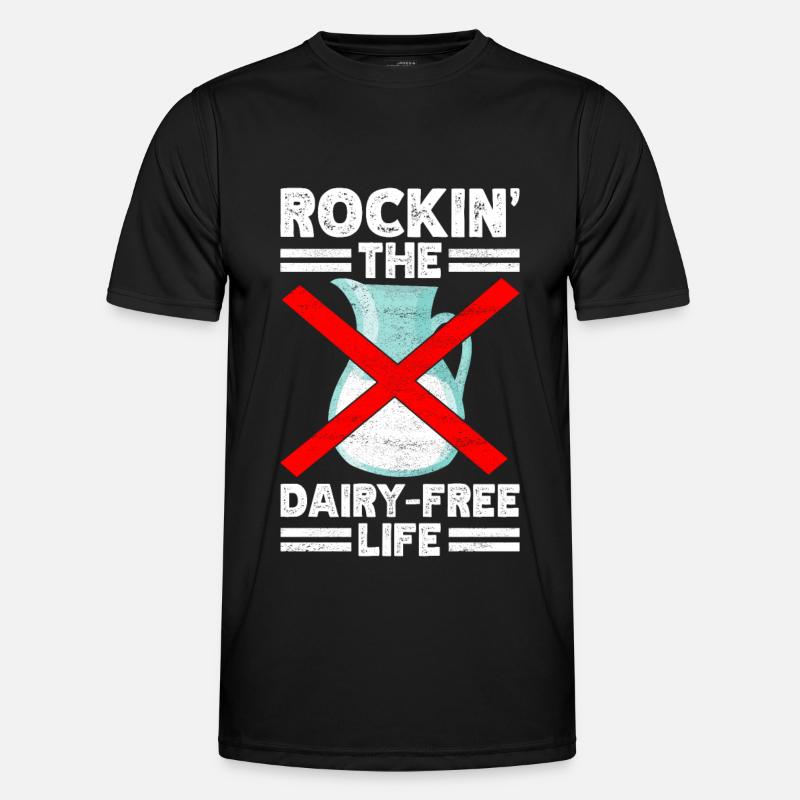 Lactose intolerance Lactose intolerant - Men's Functional T-Shirt - black