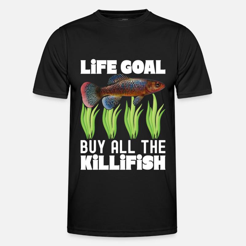 Killifisch Aquarium Fish Lovers - Men's Functional T-Shirt - black