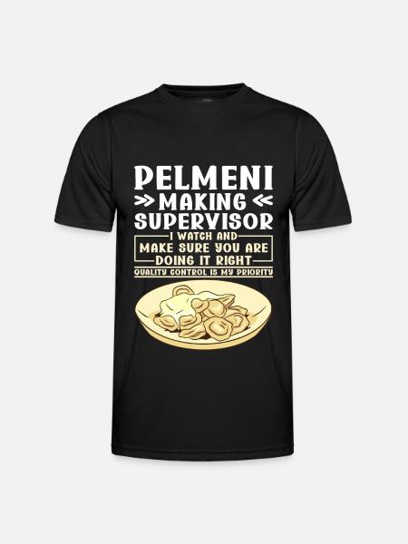 Pelmeni Russische Küche - Männer Funktions-T-Shirt - Schwarz