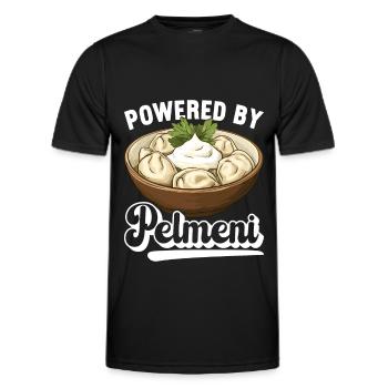 Pelmeni Russische Küche - Männer Funktions-T-Shirt - Schwarz - Vorne - AI Model Male 178 dark (178cm)