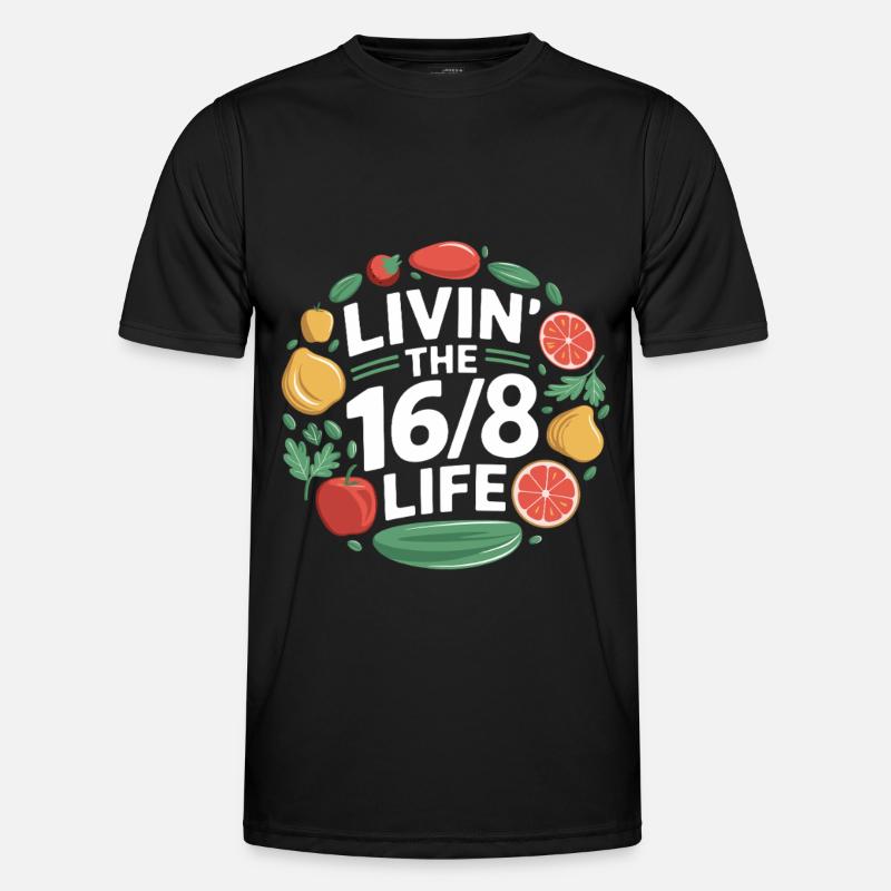 Intermittent fasting Intermittent fasting - Men's Functional T-Shirt - black