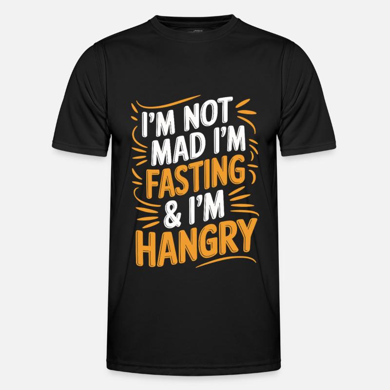 Intervallfasten Intermittierendes Fasten - Männer Funktions-T-Shirt - Schwarz