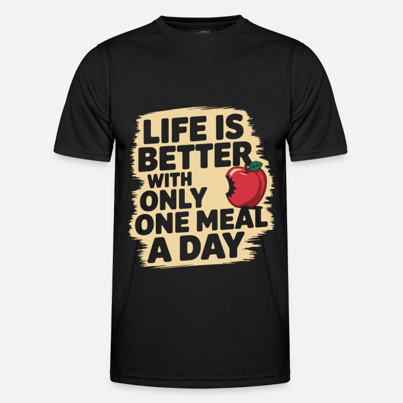 Intermittent fasting Intermittent fasting - Men's Functional T-Shirt - black