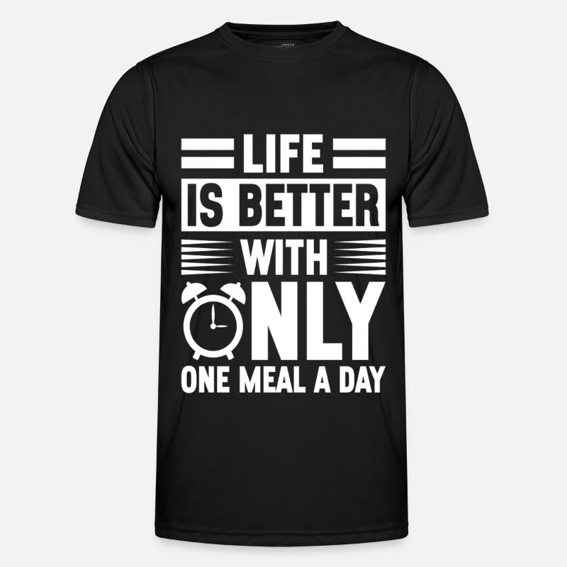 Intermittent fasting Intermittent fasting - Men's Functional T-Shirt - black