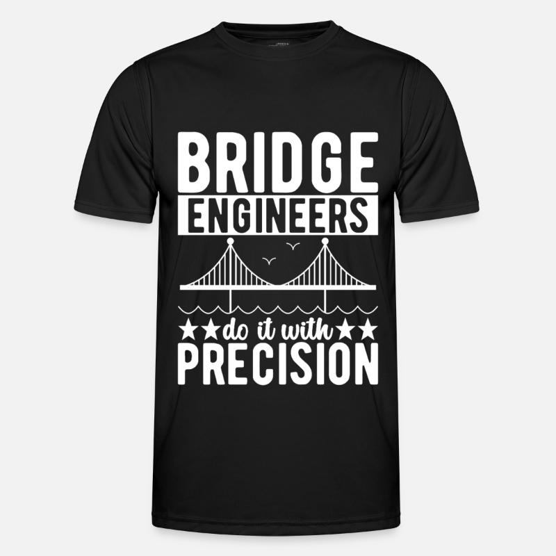 Bridge Engineer Bridge Construction - Men's Functional T-Shirt - black
