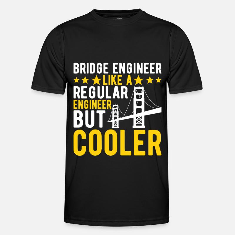 Bridge Engineer Bridge Construction - Men's Functional T-Shirt - black