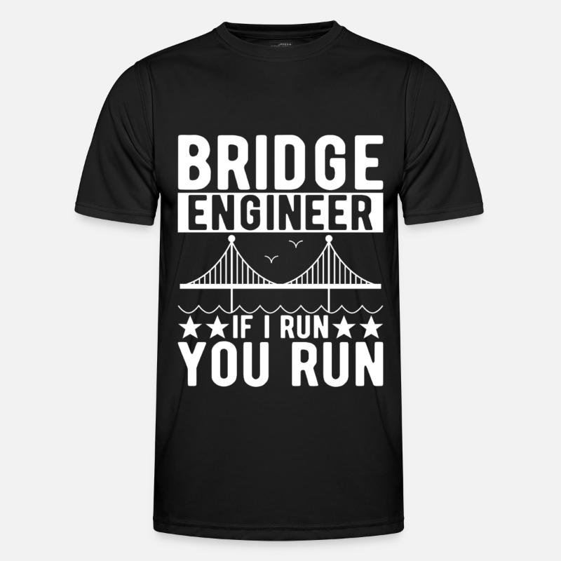 Bridge Engineer Bridge Construction - Men's Functional T-Shirt - black