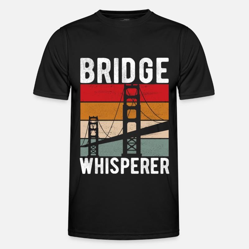 Bridge Engineer Bridge Construction - Men's Functional T-Shirt - black