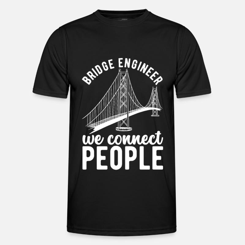 Bridge Engineer Bridge Construction - Men's Functional T-Shirt - black