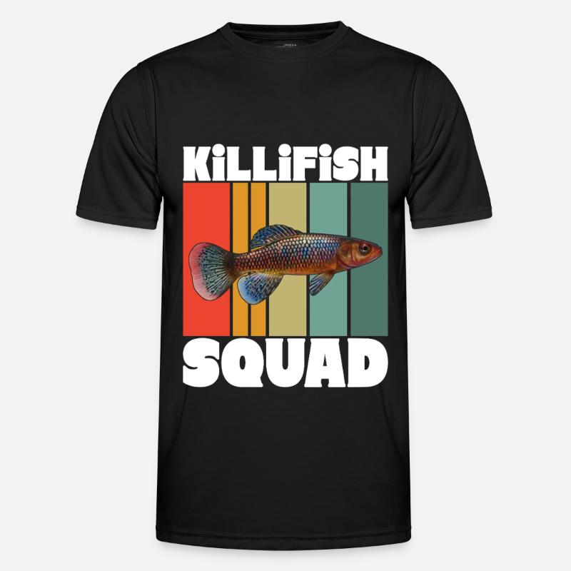 Killifisch Eierlegender Zahnkrapfen Aquarium - Männer Funktions-T-Shirt - Schwarz