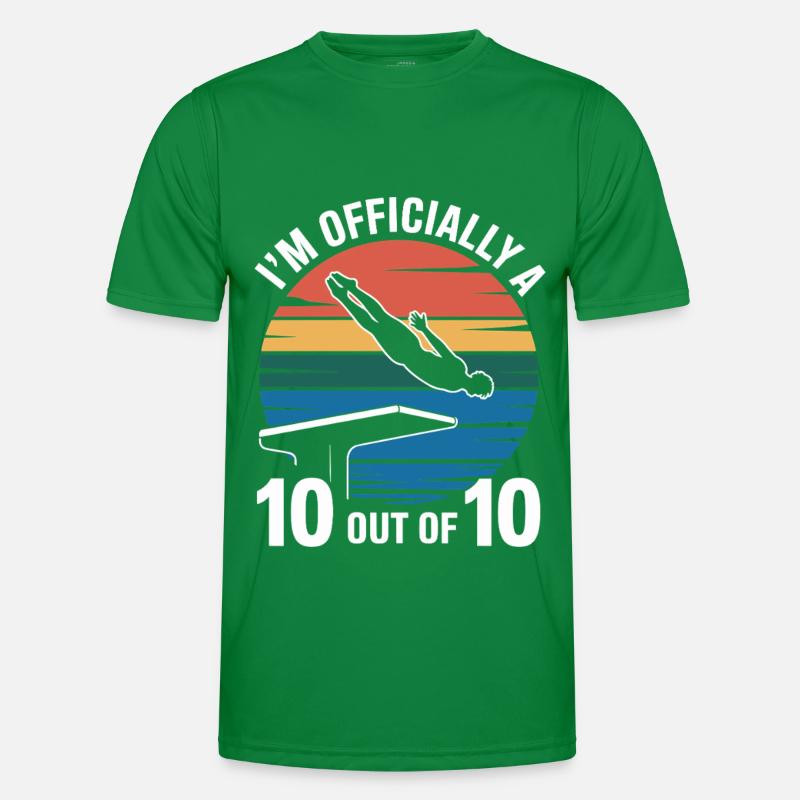 Diving diving board Men's Functional T-Shirt