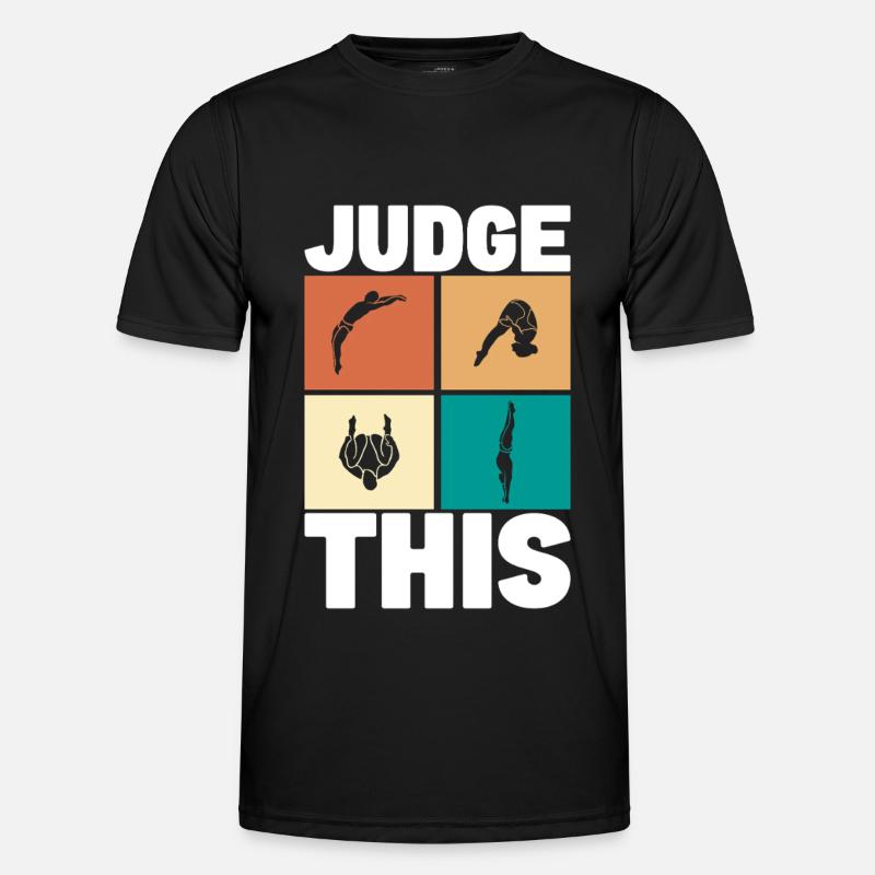 Diving diving board - Men's Functional T-Shirt - black