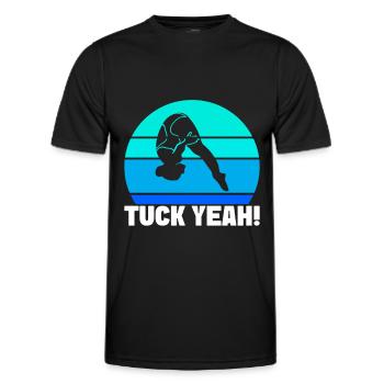 Kunstspringen Turmspringer Sprungbrett - Männer Funktions-T-Shirt - Schwarz - Vorne - AI Model Male 178 dark (178cm)