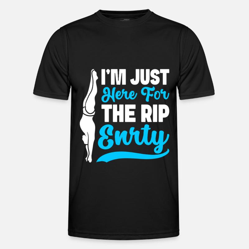 Diving diving board - Men's Functional T-Shirt - black