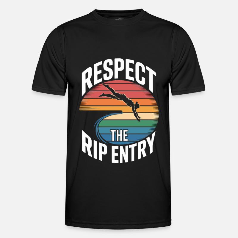 Diving diving board - Men's Functional T-Shirt - black