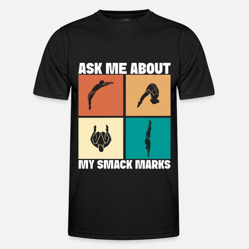 Diving diving board - Men's Functional T-Shirt - black