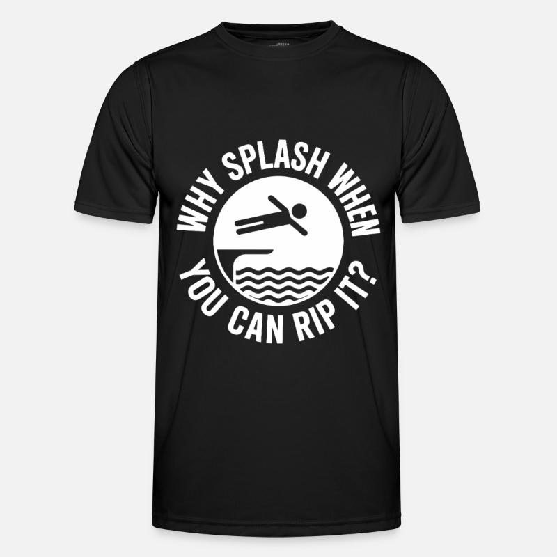Diving diving board - Men's Functional T-Shirt - black