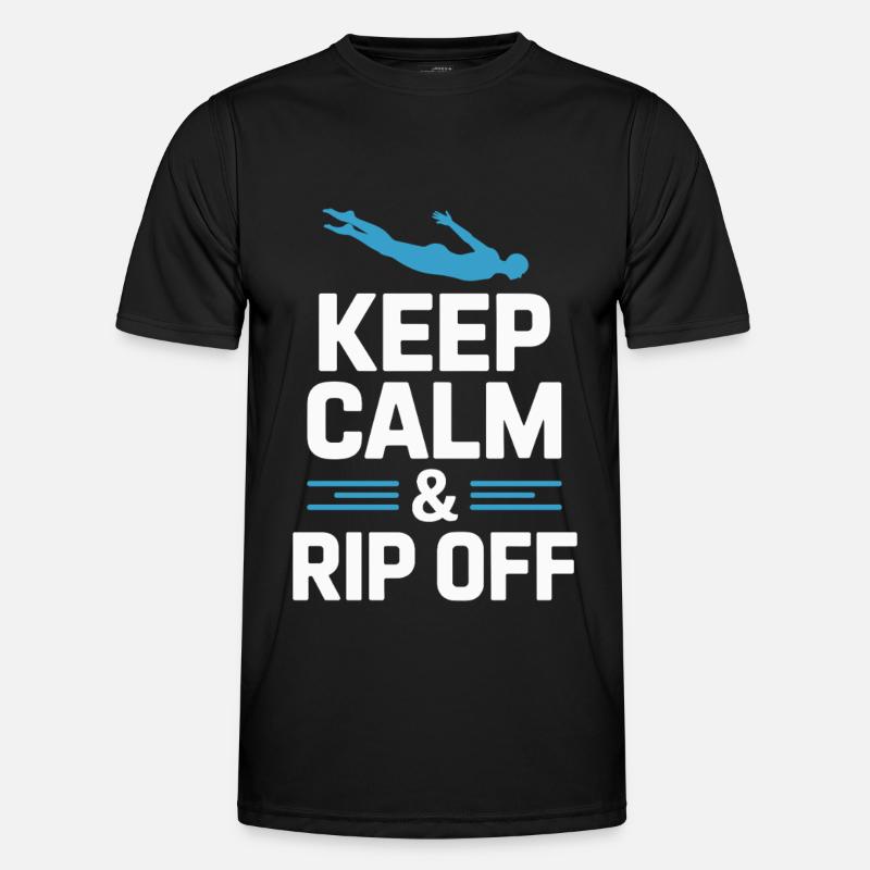 Diving diving board - Men's Functional T-Shirt - black
