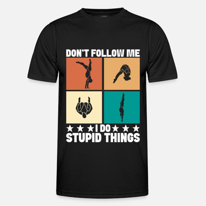 Diving diving board - Men's Functional T-Shirt - black