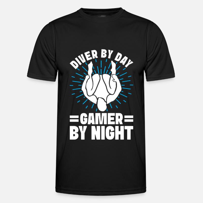 Diving diving board - Men's Functional T-Shirt - black