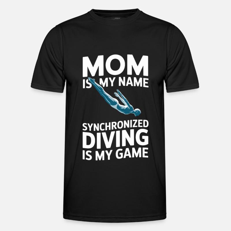Diving diving board - Men's Functional T-Shirt - black