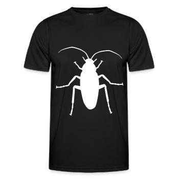 Schabe Kakerlake Ungeziefer Insekt Schädling Panik - Männer Funktions-T-Shirt - Schwarz - Vorne - AI Model Male 178 dark (178cm)