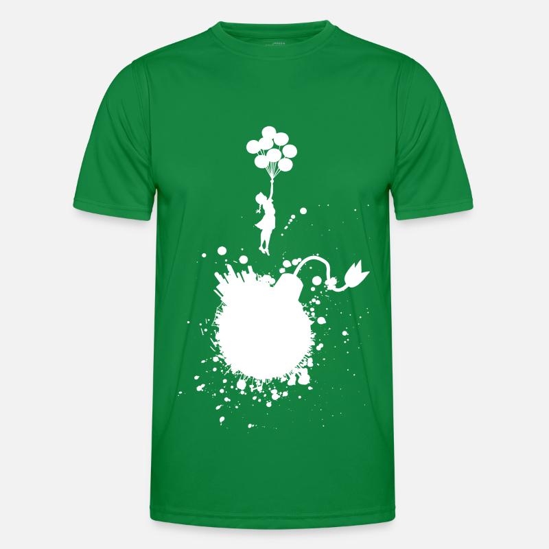 Fille d'évacuation avec des ballons T-shirt sport Homme