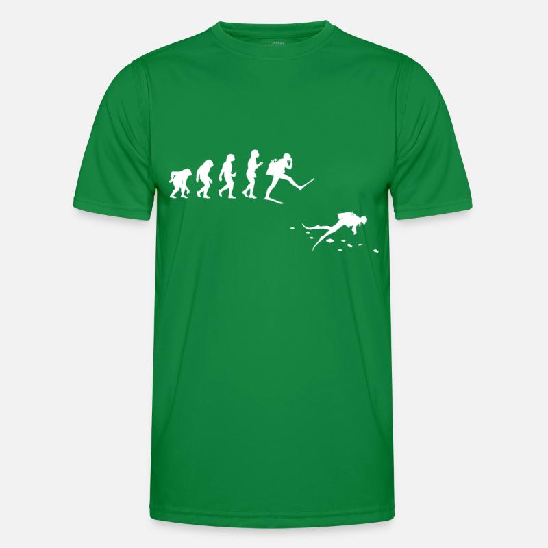 Tauchen Evolution Taucher Männer Funktions-T-Shirt