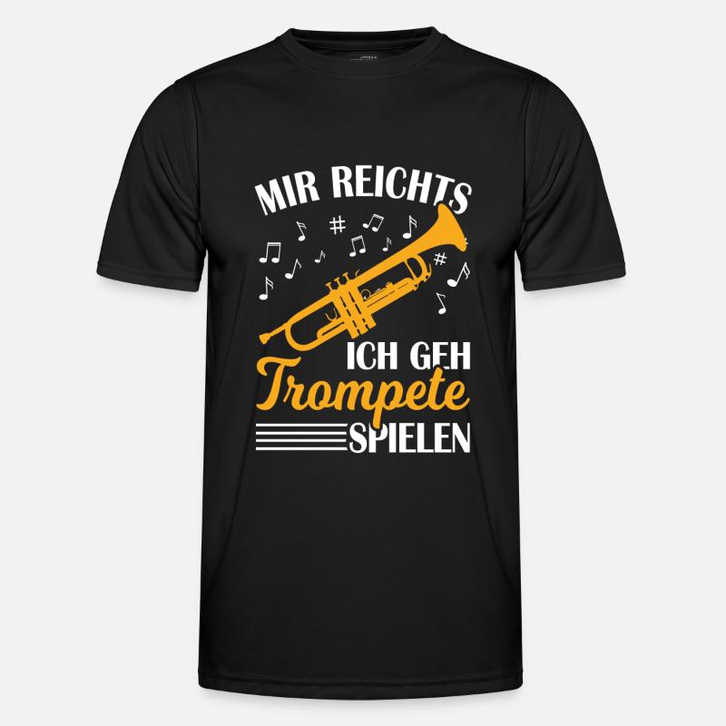 Trompete Trompeter Blasmusik - Männer Funktions-T-Shirt - Schwarz