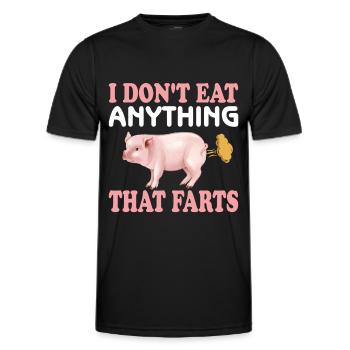 Vegetarian Vegan Vegan Veggie Animal Welfare Vegetables - Men's Functional T-Shirt - black - Front - AI Model Male 178 dark (178cm)